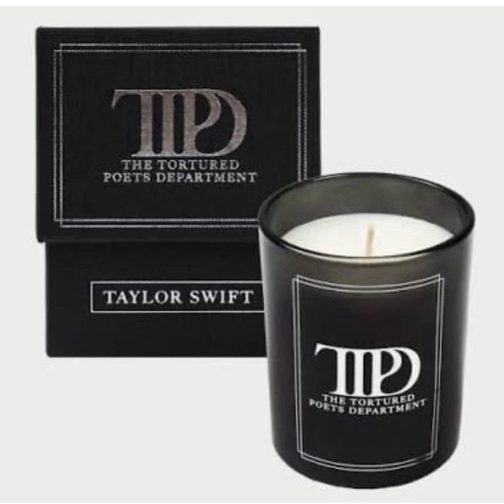 Taylor Swift TTPD Tortured Poets Department Candle New Sealed Black NIB Swiftie